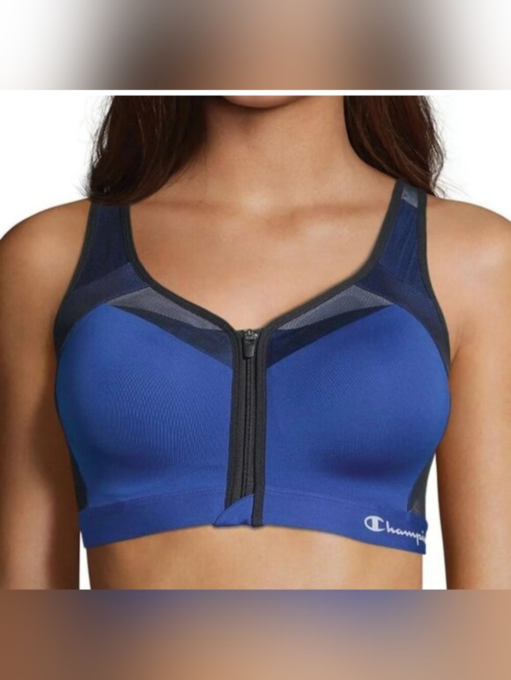 Champion Motion Control High Impact Zip Front Sports Bra